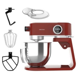 🍰 **همزن کاسه‌دار Twist&Fusion 4000 Luxury Red (4170)** با **توان 800 وات** و **موتور DC**، طراحی شیک از **بدنه فلزی مقاوم**.   🔹 **۸ سرعت قابل تنظیم** و **کاسه استیل ضد زنگ 5.2 لیتری** با **چراغ LED** برای راحتی بیشتر در تهیه غذاهای خوشمزه!