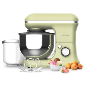 **همزن کاسه‌دار Cecomixer Merengue 5L 1200 Ice-Cream Green**   🍰 **توان 1200 وات** با **5 عملکرد حرفه‌ای** برای هم زدن، ورز دادن و تهیه خمیرهای مختلف | 🥣 **کاسه 5 لیتری** با ظرفیت بالا و طراحی مستحکم   🍦 **قابلیت ویژه تهیه بستنی خانگی** برای تجربه‌ای متفاوت | 🌟 **طراحی ارگونومیک و بدنه مقاوم** برای استفاده طولانی‌مدت   **کد: 3901**